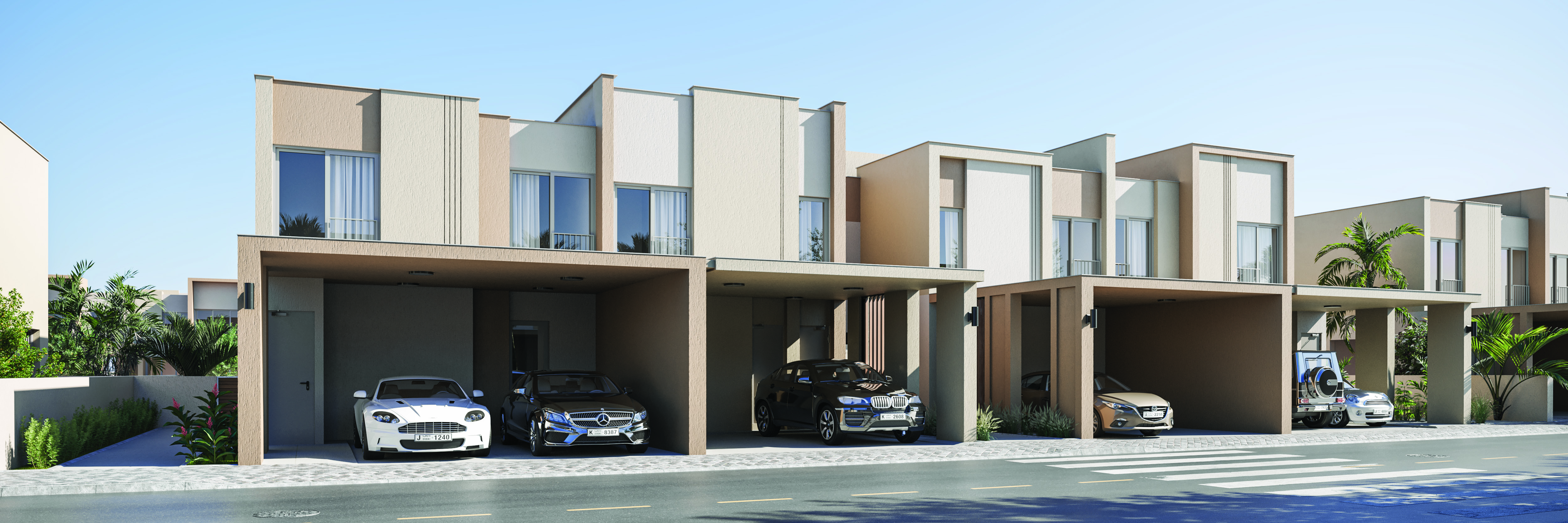 La Violeta townhouses visualized by Outline World